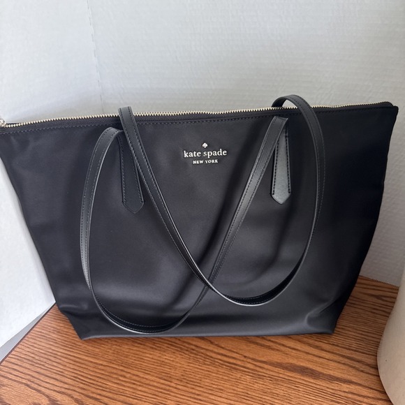 Kate Spade New York Kitt Nylon Tote Bag Black, Large